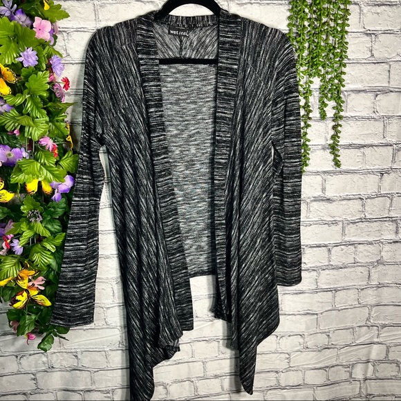 {🌼3/$30🌼Wet Seal Heather Grey Lightweight Open Front Cardigan Size Small - Picture 2 of 13